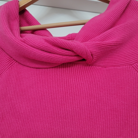 Sofia Jeans by Sofia Vergara Women's Twisted Off Shoulder Sweater size L - Picture 4 of 6